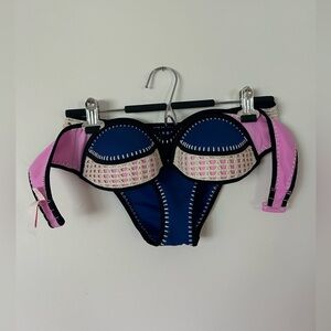 NWOT Size 34C Victoria’s Secret Strapless Bikini Top & Size Small Bikini Bottom